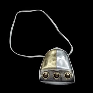 Jackson Gold/White/Silver Faux Leather Small Purse